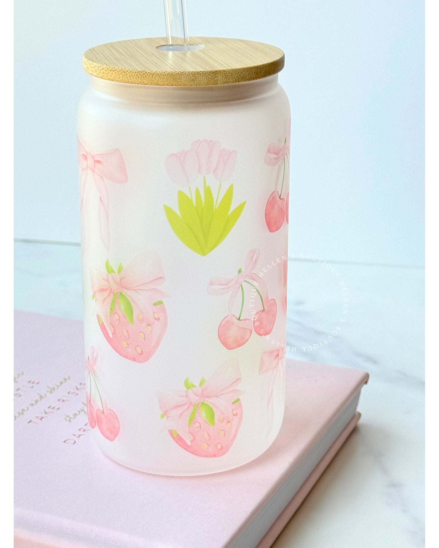 Pink Coquette Glass