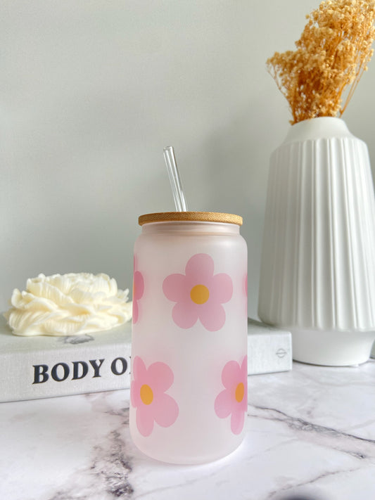 Frosted Glass + Rose Bear Candle- Gift Set