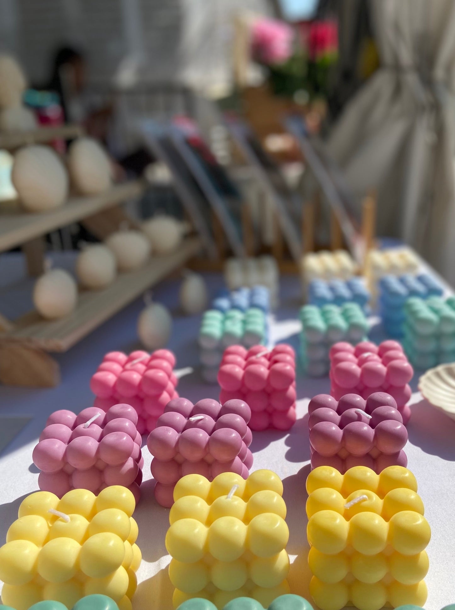 Bubble Cube Candle