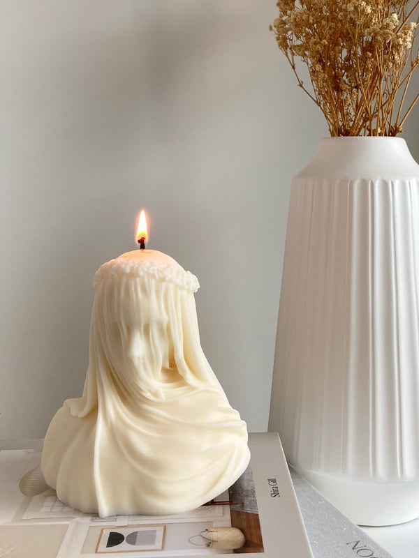 The Veiled Lady Candle: A Work of Art in Wax