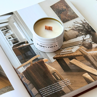 Mini Wood Wick Candle Tins
