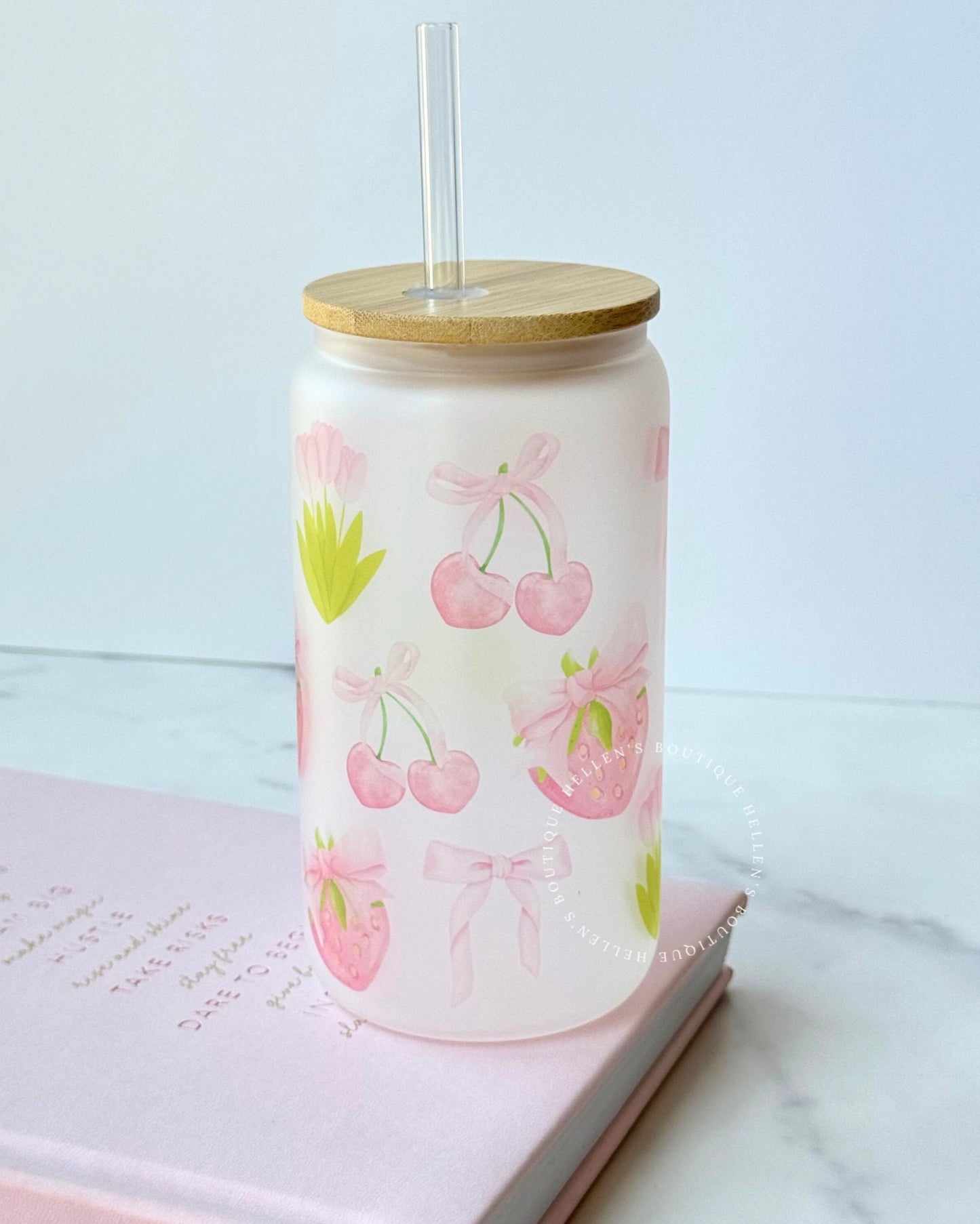 Pink Coquette Glass