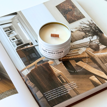 Mini Wood Wick Candle Tins