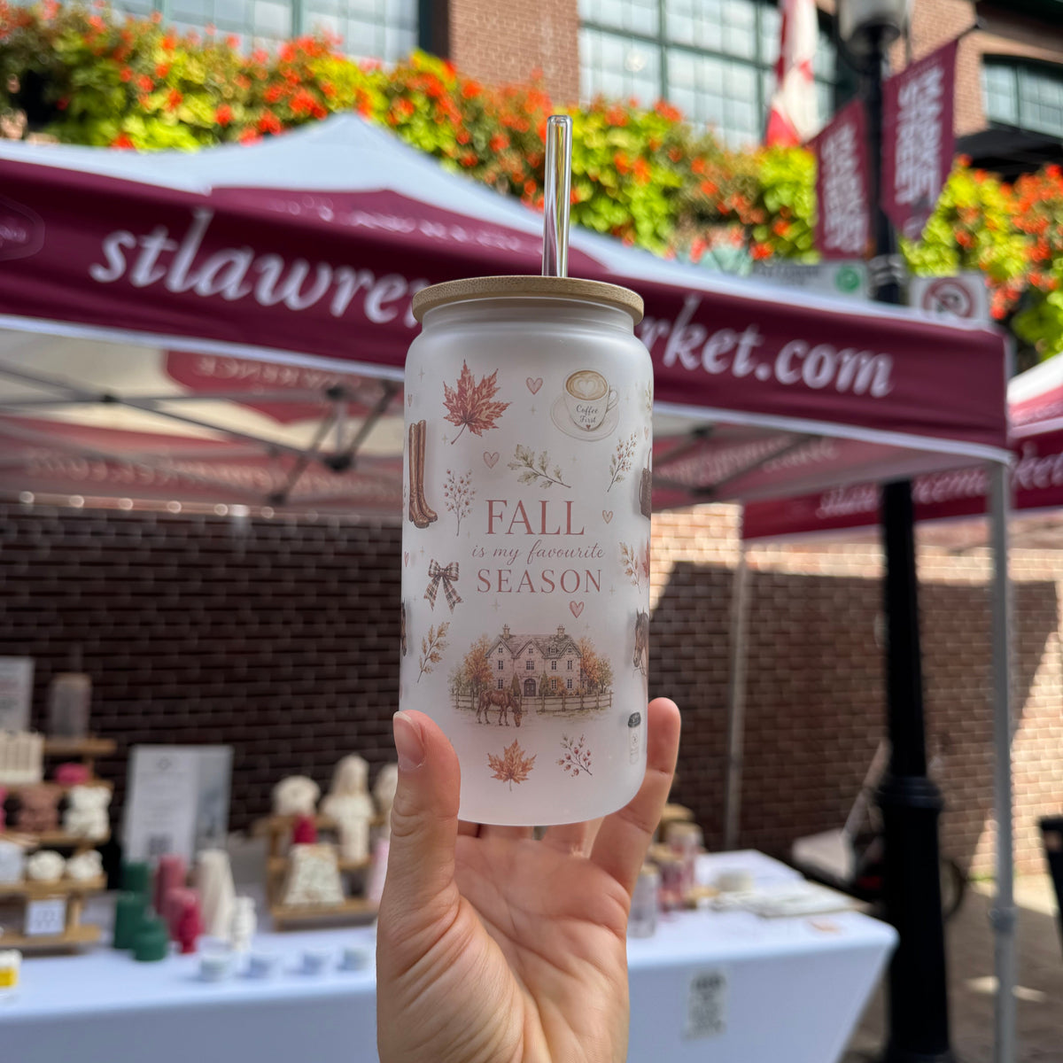 Fall Equestrian Glass