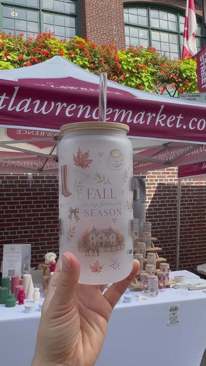 Fall Equestrian Glass