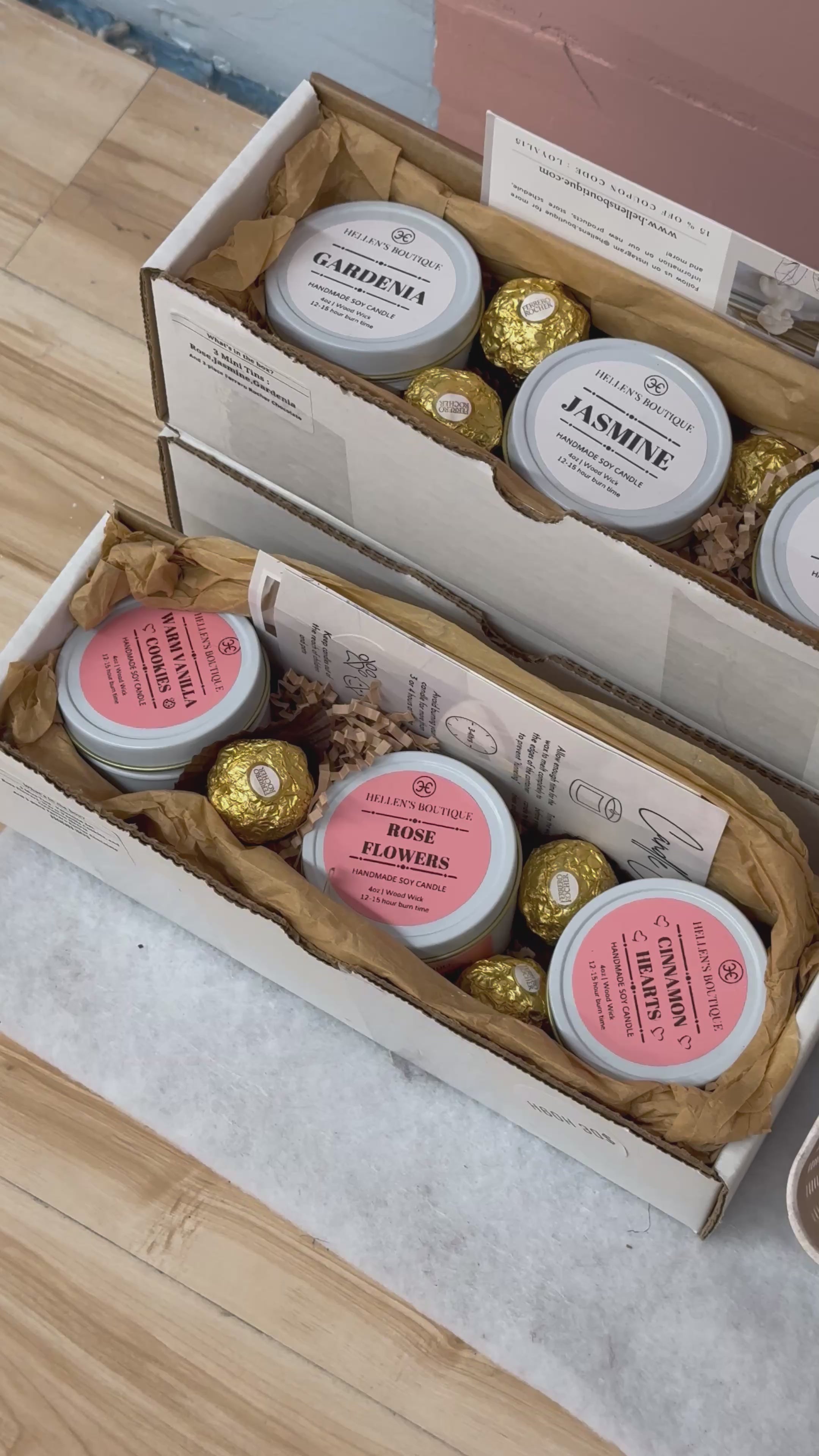Wood Wick Candle Gift Set - The Perfect Gift- 28$ – Hellen's Boutique