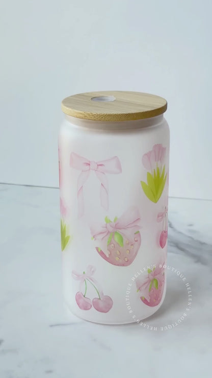 Pink Coquette Glass