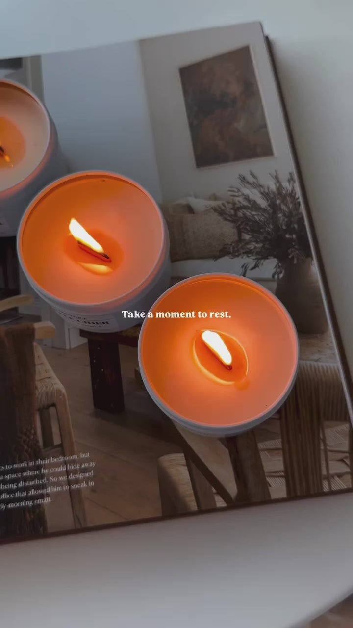 Load video: Wood Wick Soy Candles, Crackling wood wick candles