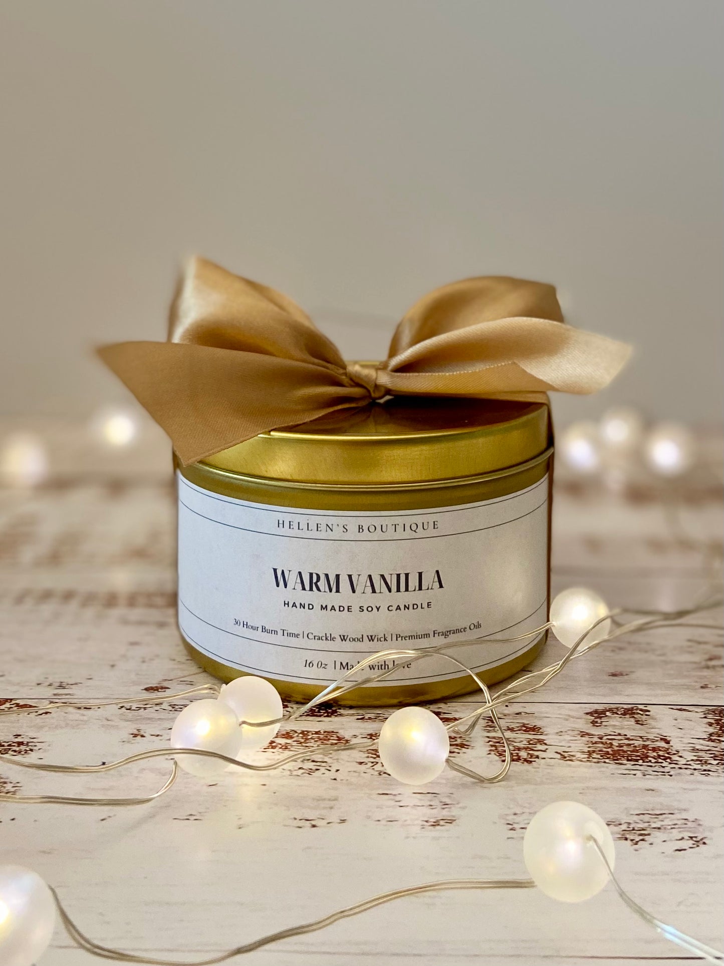 Gold Tin Candle