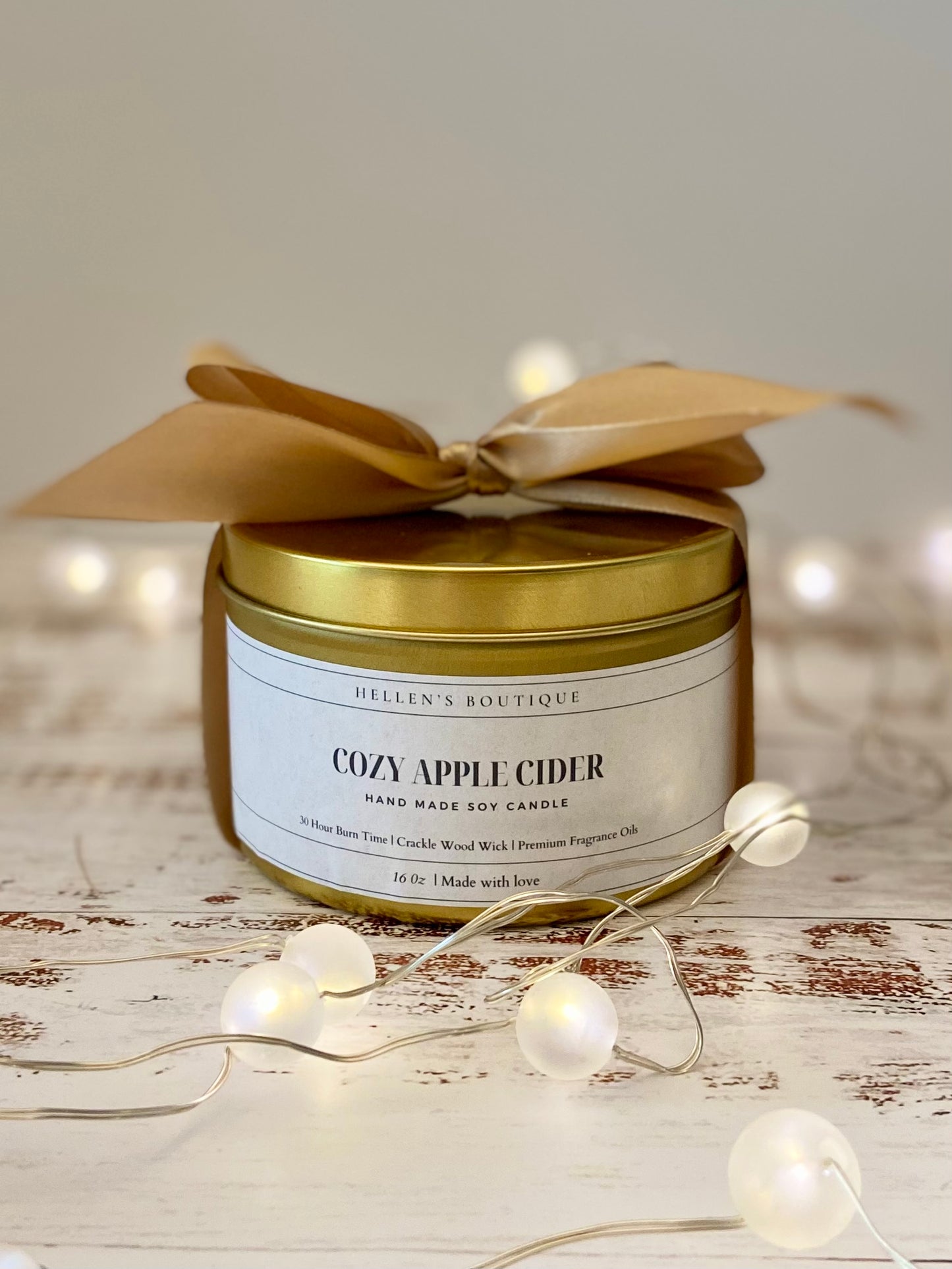 Gold Tin Candle