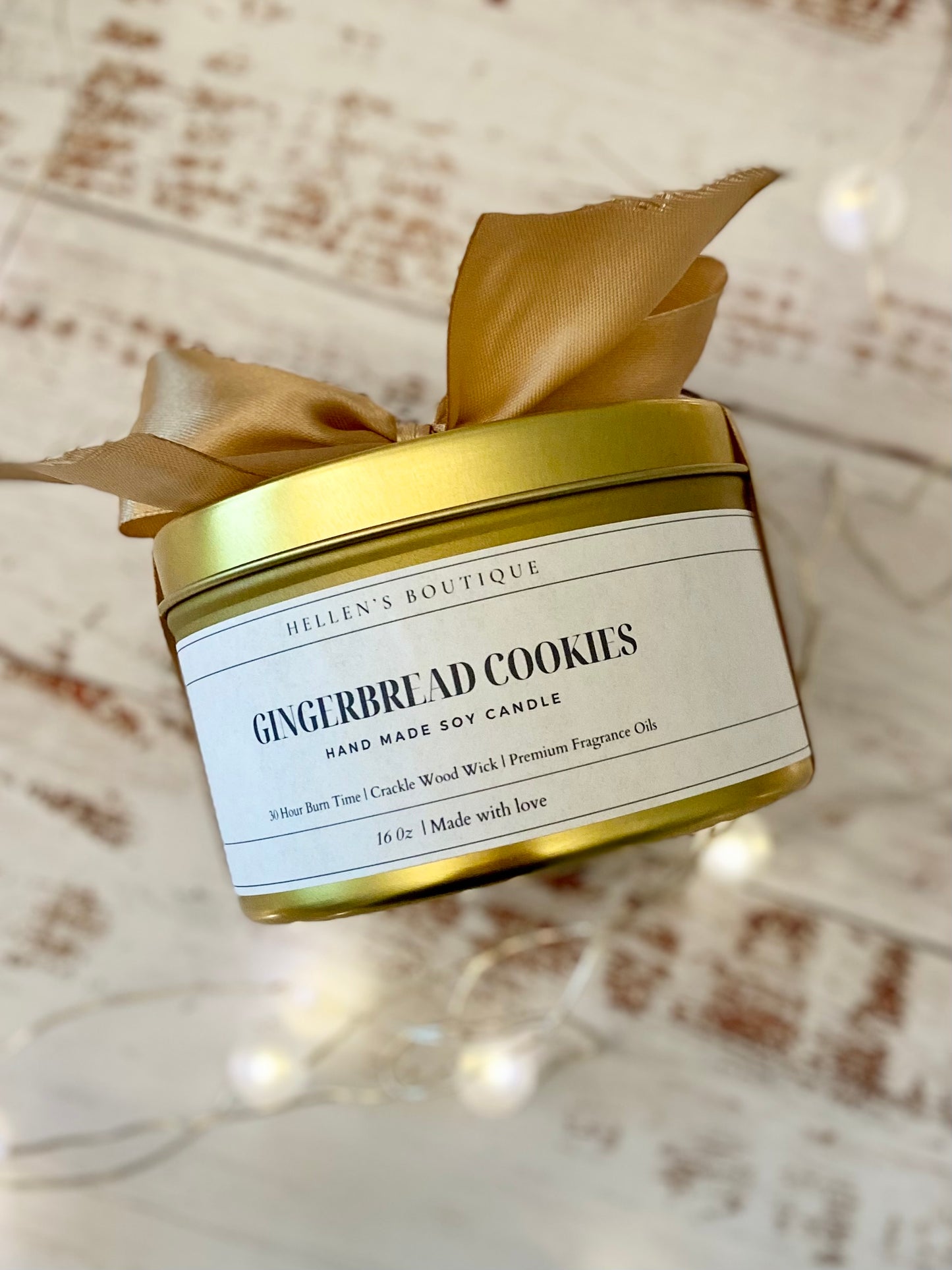 Gold Tin Candle
